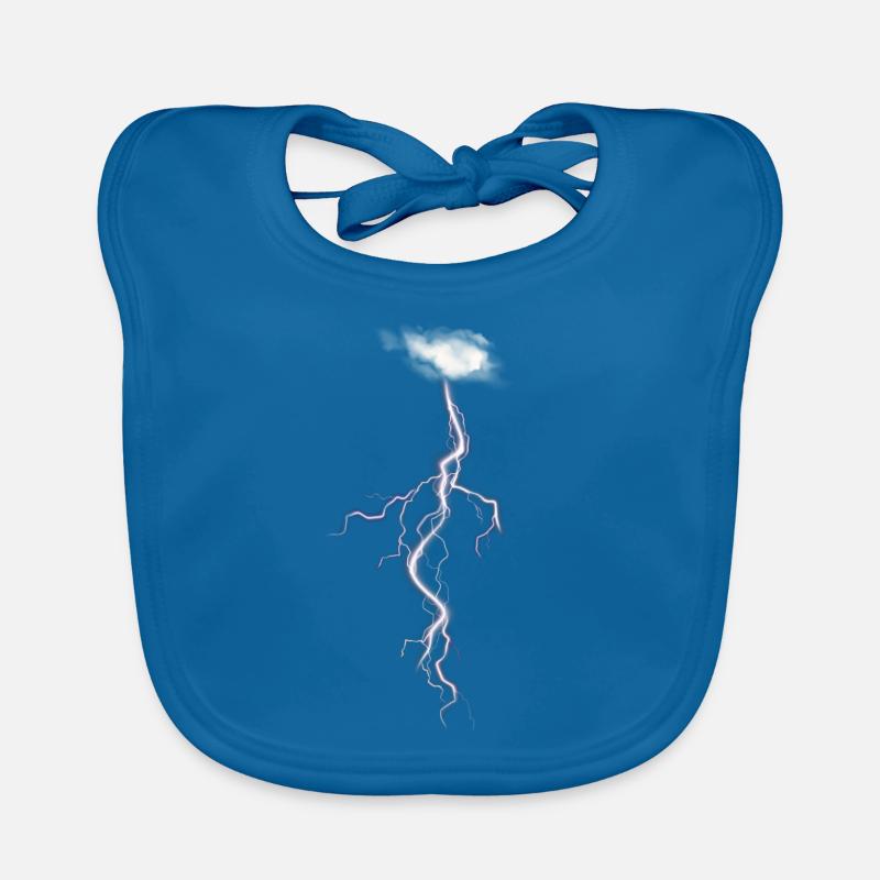 Lighting Gift Idea Lightning Bolt Graphic Organic Baby Bibs