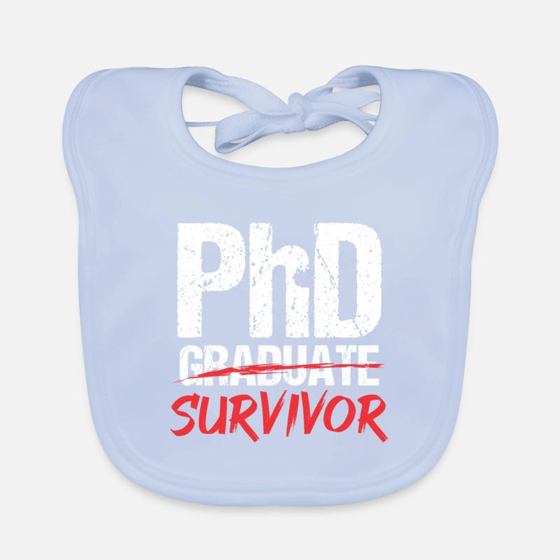 PhD Diplômé Survivant Ph.d Doktor Promotion Dr Bavoir bio Bébé