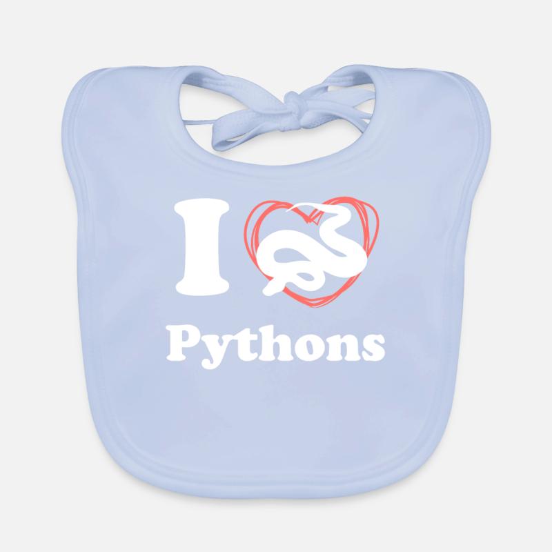 J'aime les pythons Bavoir bio Bébé