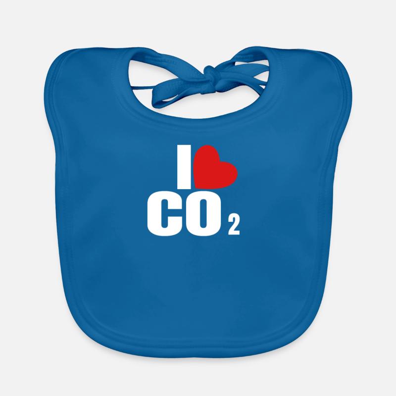 I love CO2 carbon dioxide Organic Baby Bibs