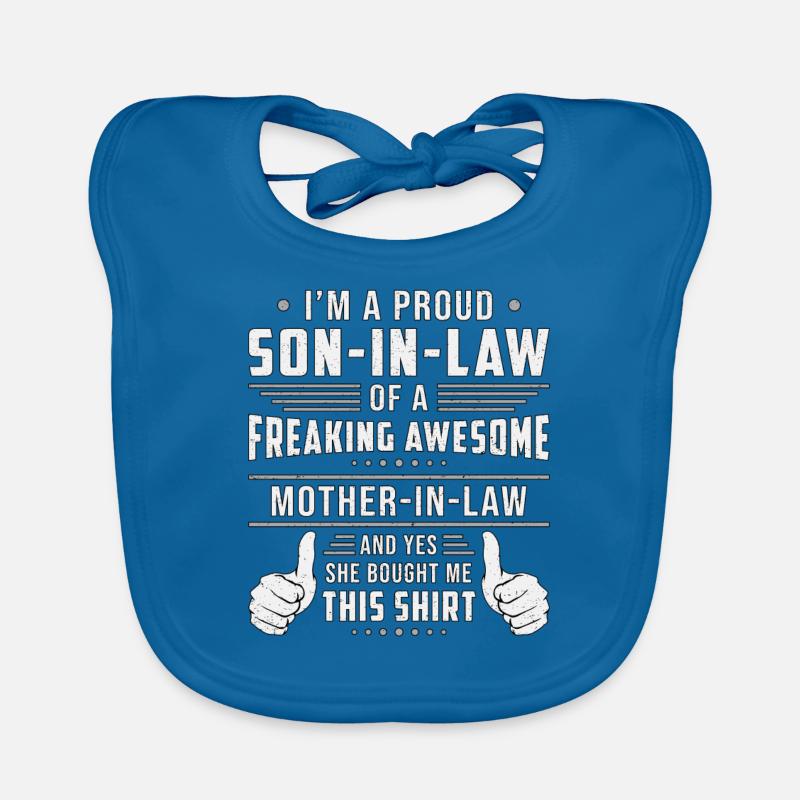 Bester Schwiegersohn Sohn Schwiegermutter Geschenk Baby Bio-Lätzchen