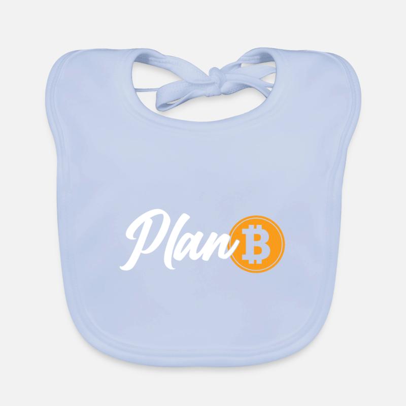 Bitcoin ist Plan B. Krypto Baby Bio-Lätzchen
