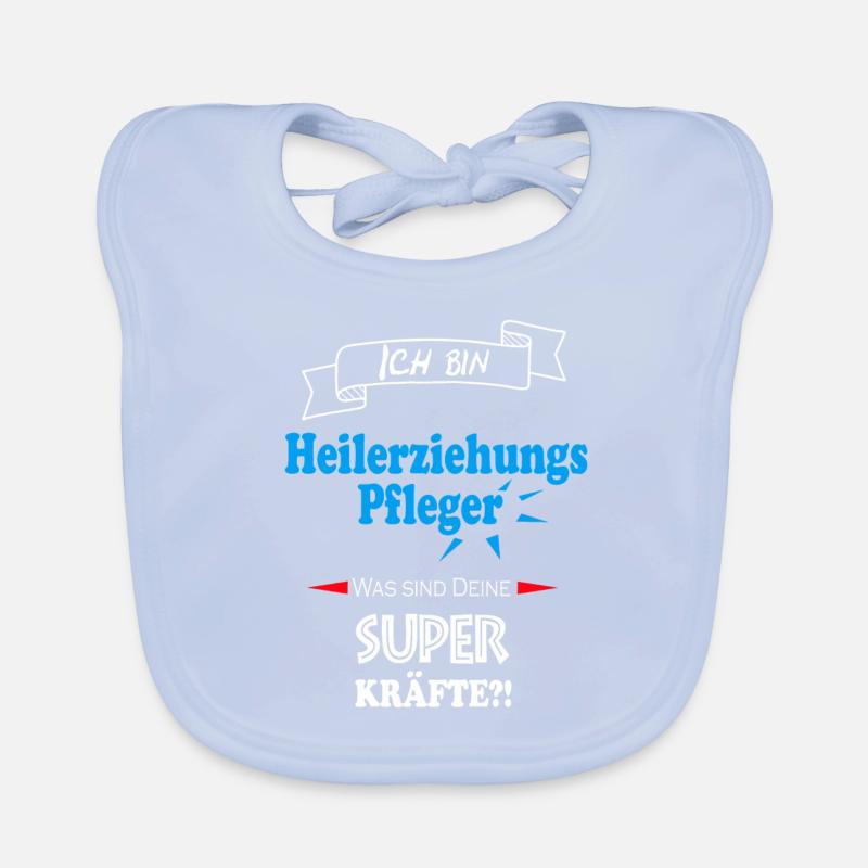 Heilerziehungspfleger Design Superkräfte Beruf Baby Bio-Lätzchen