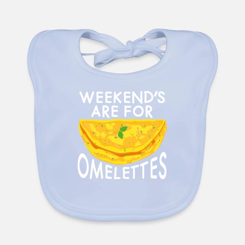 Weekends are for Omelettes Omelette Egg Eggs Coffee Organic Baby Bibs