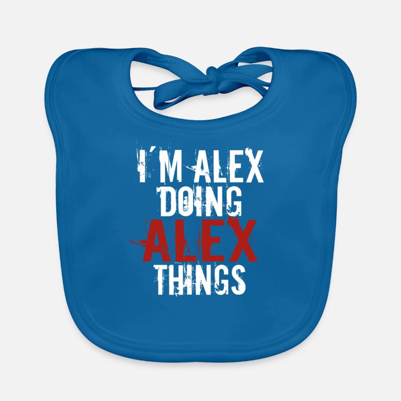 Im Alex doing Alex things Baby Bio-Lätzchen