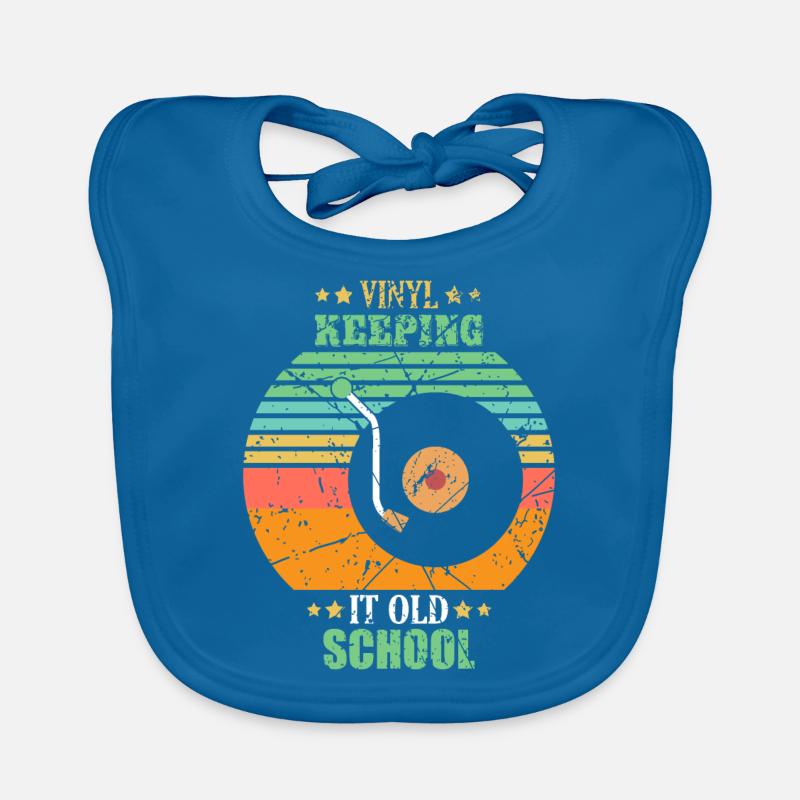 Vinyl DJ turntable Organic Baby Bibs