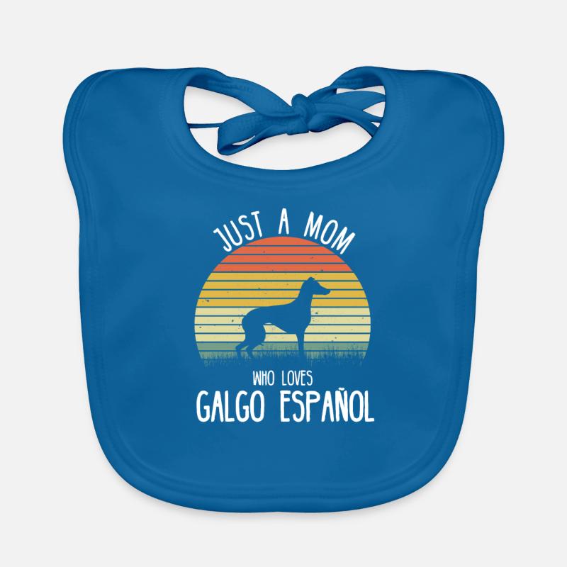 Galgo Windhund Greyhound Halter Geschenkidee Baby Bio-Lätzchen