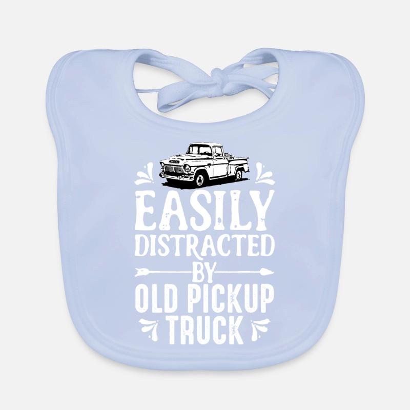 Trucker Pickup-Trucks Trucker-Spruch Geschenk Baby Bio-Lätzchen