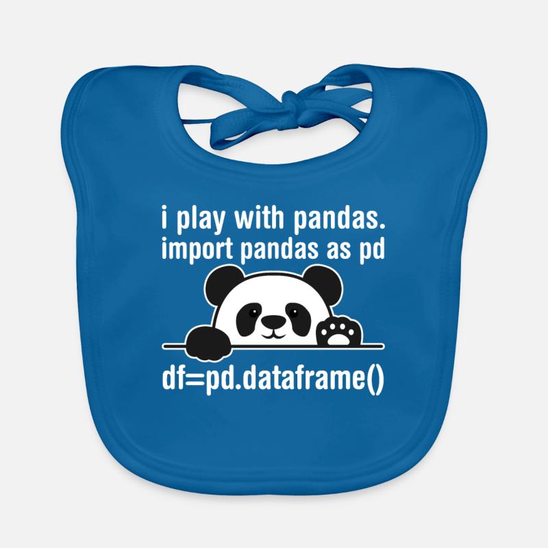 Programmeur Python Programmation panda nerd informatique Bavoir bio Bébé