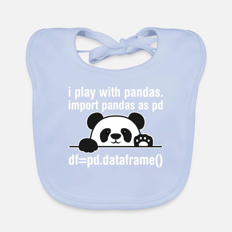 Programmeur Python Programmation panda nerd informatique Bavoir bio Bébé
