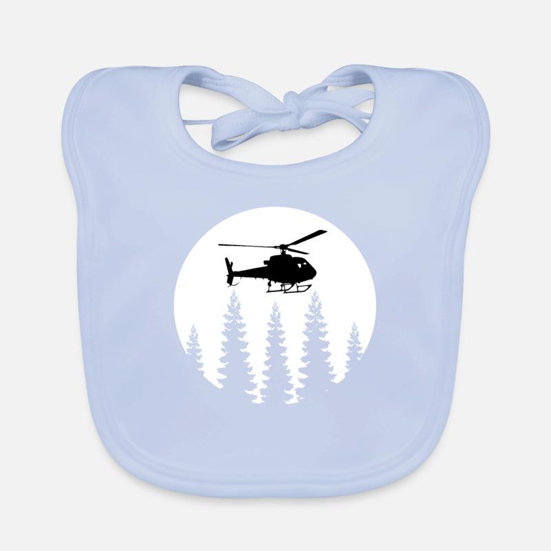 Hubschrauber Baby Bio-Lätzchen