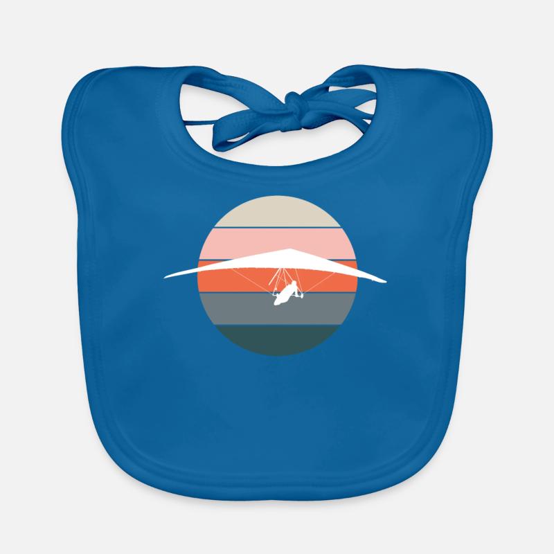 Hang Gliding Hang Glider Hang Glider Retro Organic Baby Bibs
