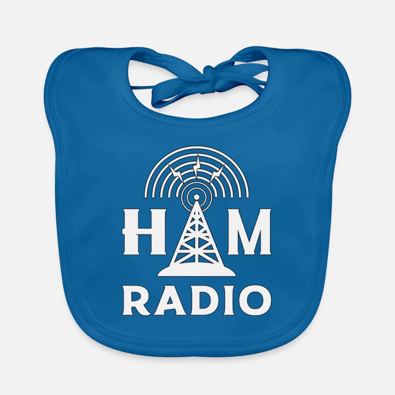 Radio HAM Operator Amateur Radio Antenna Gift Organic Baby Bibs