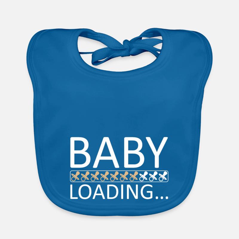 Baby loading please wait gift idea Organic Baby Bibs