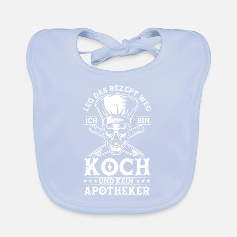 Koch Kochen Restaurant Rezept Apotheker Geschenk Baby Bio-Lätzchen