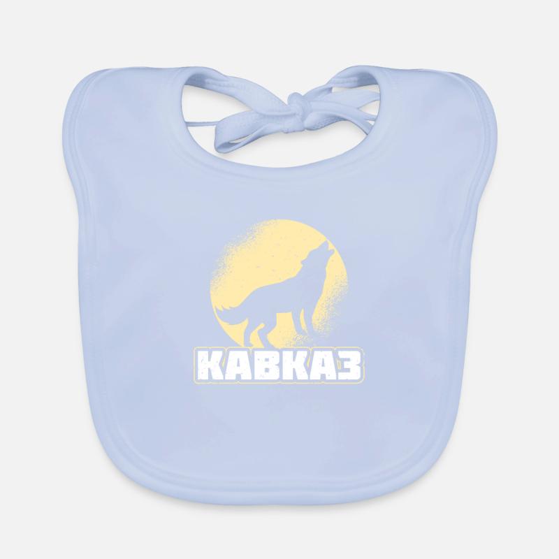 Kavkaz Caucase Russie idée de cadeau russe Bavoir bio Bébé