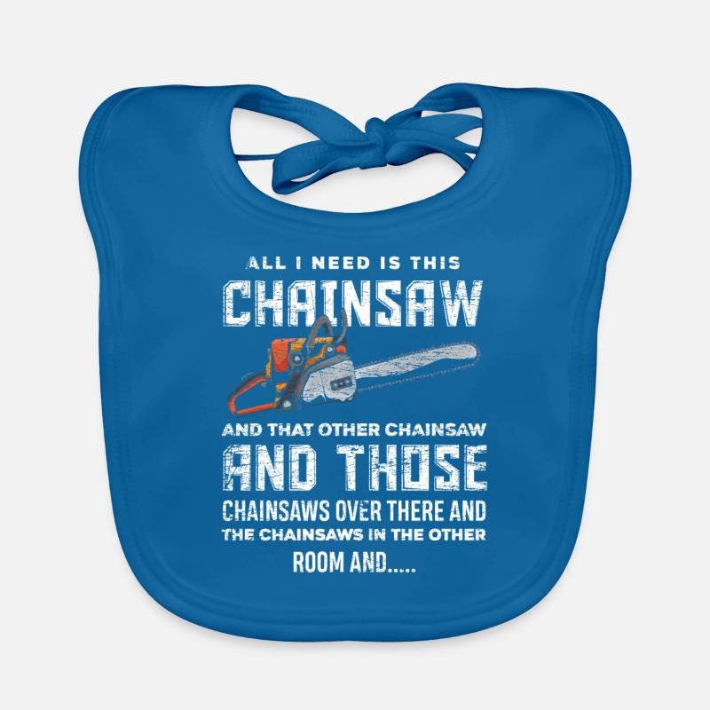 Chainsaws Collectible Gift Organic Baby Bibs