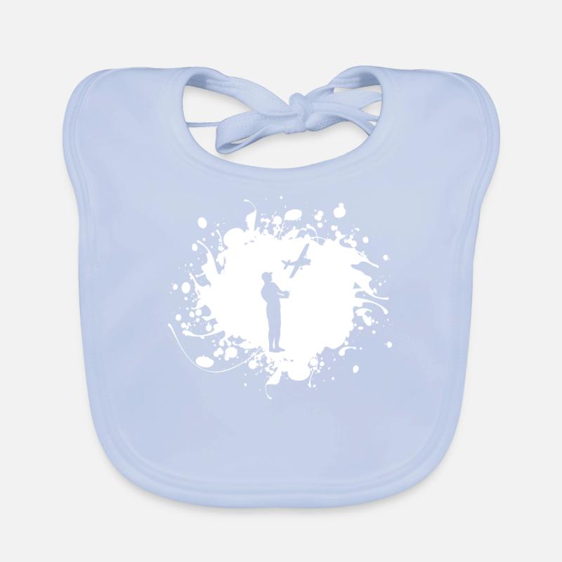 Model airplane model maker airplane gift Organic Baby Bibs