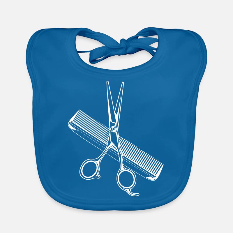 icône de coiffeur peigne ciseaux Bavoir bio Bébé