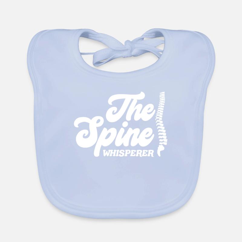 Chiropractor Bones Spine Whisperer Organic Baby Bibs