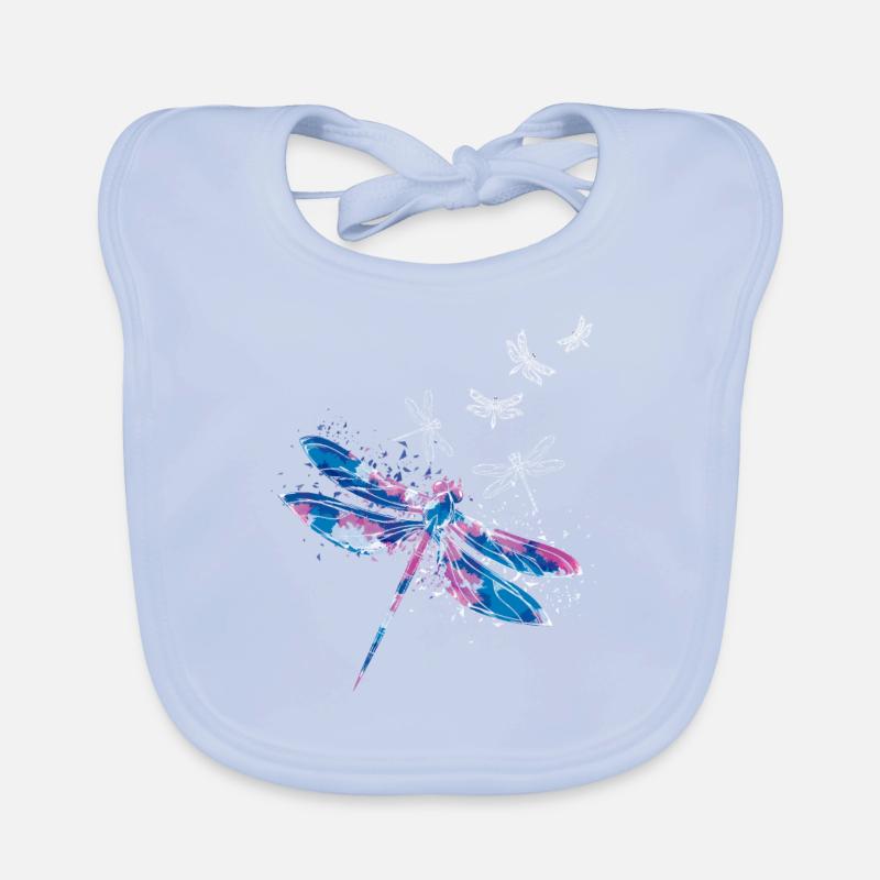 Dragonfly Insect Organic Baby Bibs
