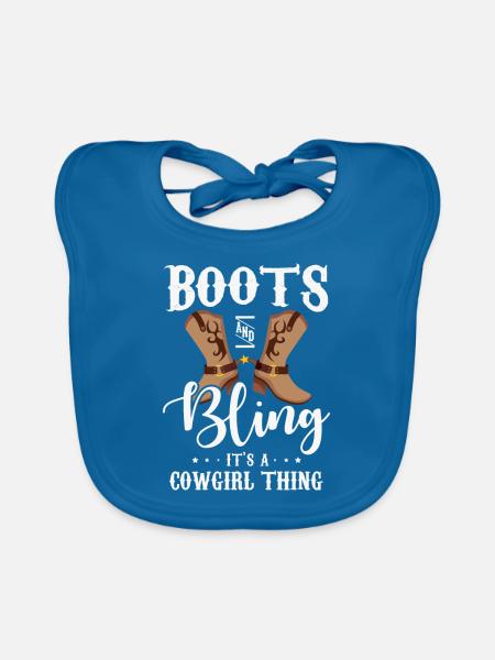 Geschenke für einen Fan - Baby Bio-Lätzchen - Pfauenblau - Vorne