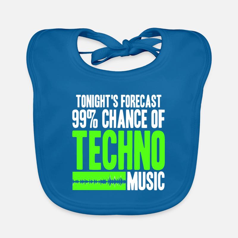 Techno live ce soir Bavoir bio Bébé