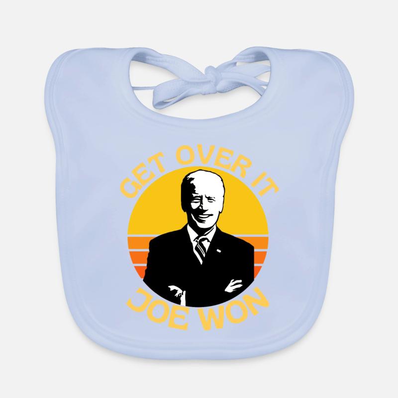 Get Over It Joe Won Pro Biden Organic Baby Bibs