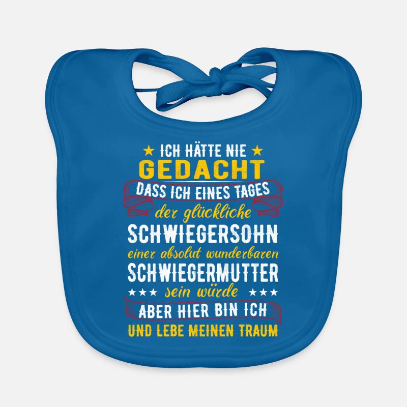 Schwiegersohn Geschenk Schwiegermutter Spruch Baby Bio-Lätzchen