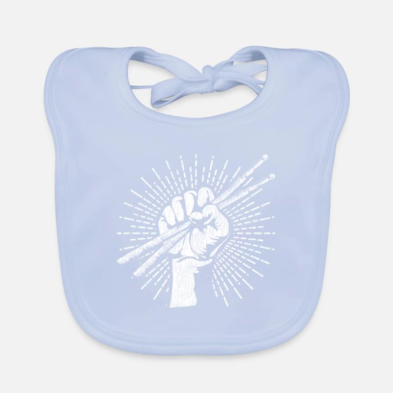 Drums drummer Organic Baby Bibs