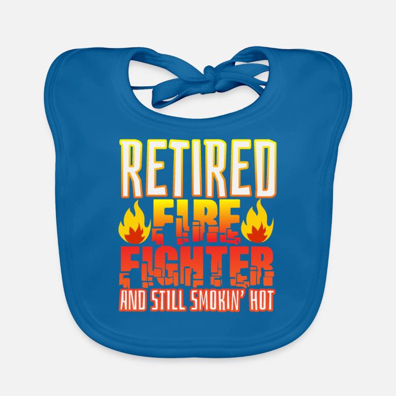 Volunteer fire brigade and firefighter Organic Baby Bibs