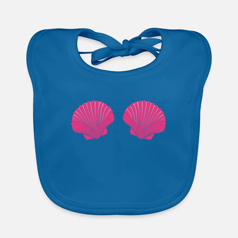 Seashell bikini zeemeermin zeemeermin kostuum grappig Bio-slabbetje voor baby's
