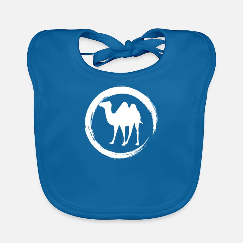 camel - Baby Bio-Lätzchen - Pfauenblau