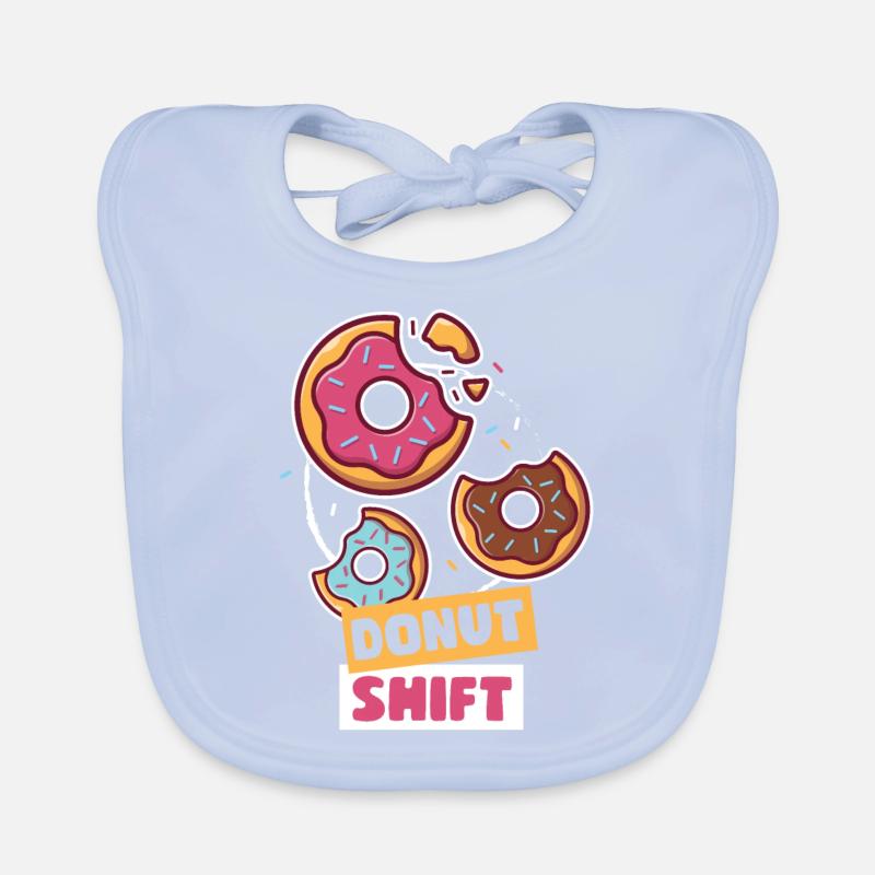 Beignet design pour un fan de beignet Bavoir bio Bébé