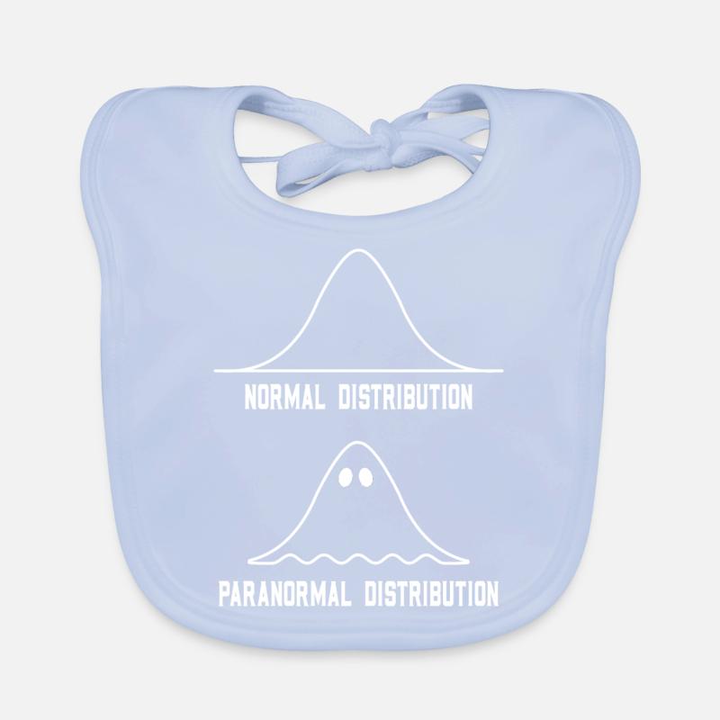 Math Statistics Normal Distribution Paranormal Organic Baby Bibs