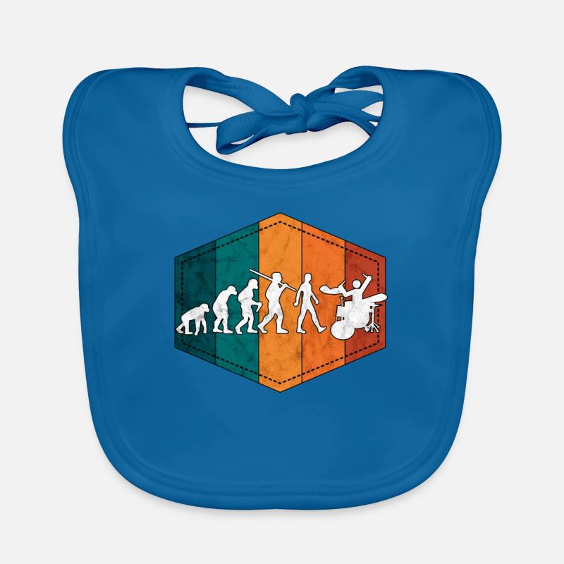 Batterie évolution batteur rétro Bavoir bio Bébé