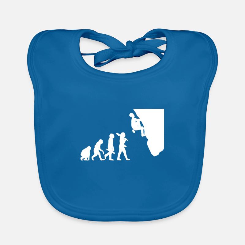 Climber Evolution Climbing Wall Rocky Mountains Organic Baby Bibs