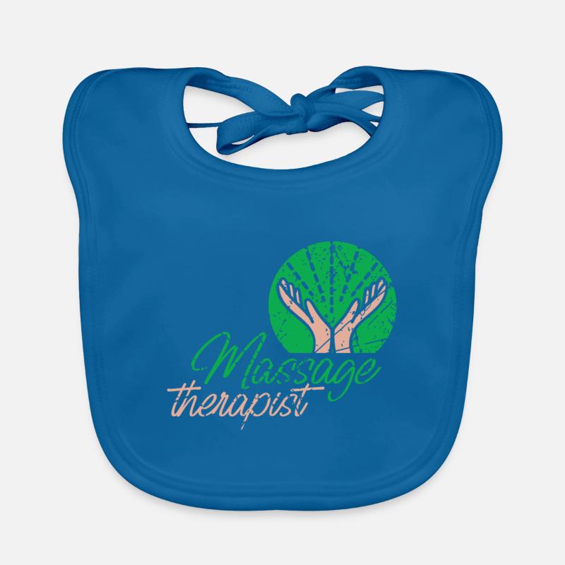 Massagetherapeut Massagetherapie Arbeit Baby Bio-Lätzchen