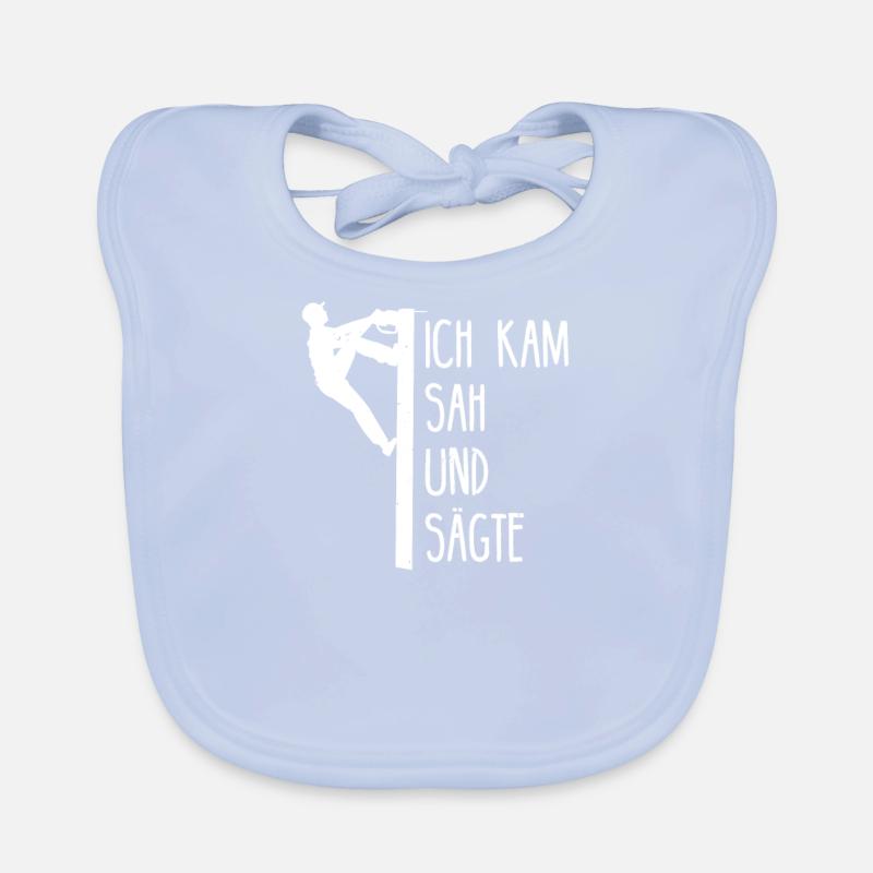 Baumkletterer Baumpfleger Arborist Baumpflege Baby Bio-Lätzchen