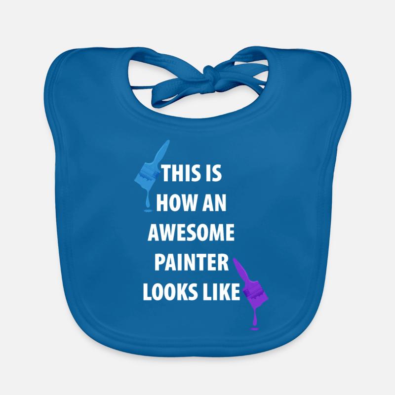 Painter And Painter Painter Gifts Organic Baby Bibs