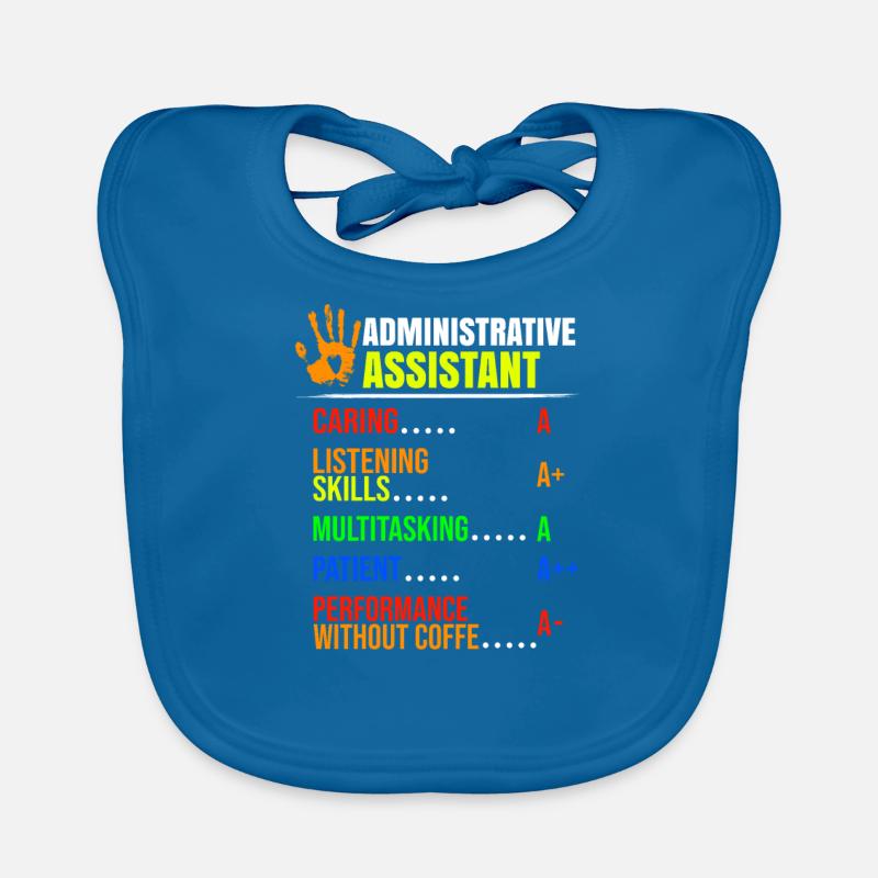 Administrative Assistant Certificate Funny Gift Organic Baby Bibs