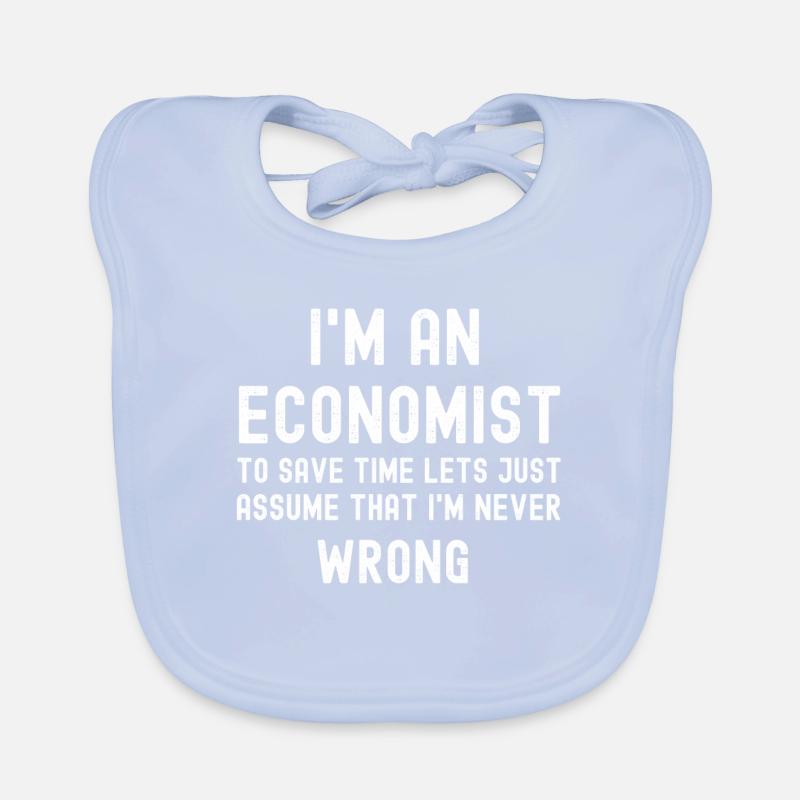 Ich bin ein Ökonom Ich bin immer richtig lustig Ereconomist Baby Bio-Lätzchen