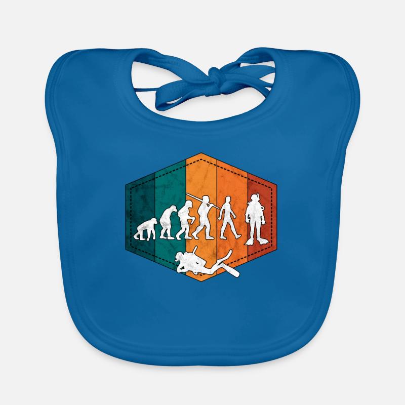 Diver Evolution Diver retro Organic Baby Bibs