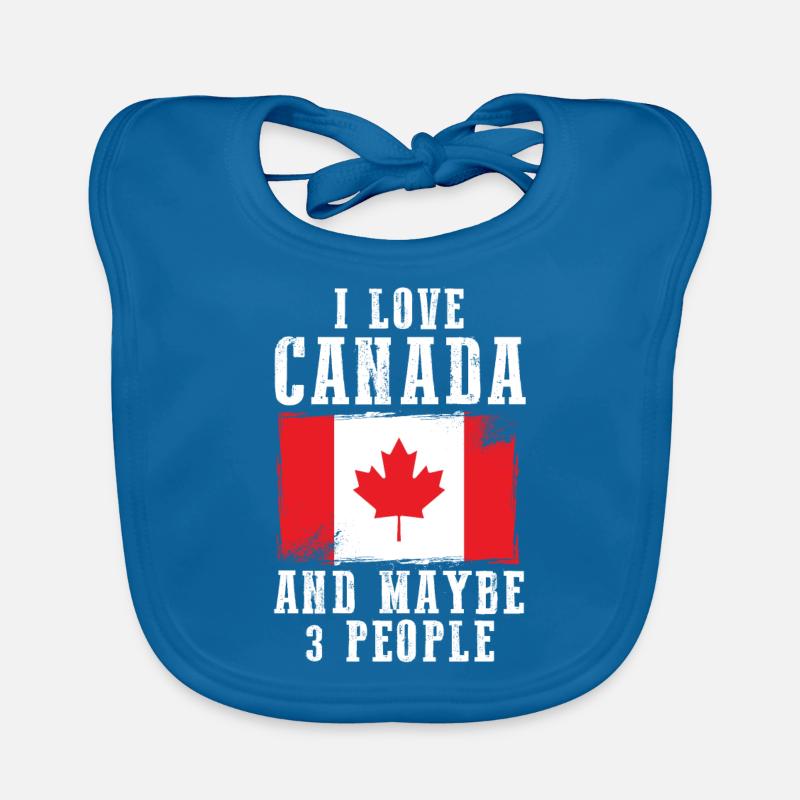 Drapeau du Canada Drapeau Bavoir bio Bébé