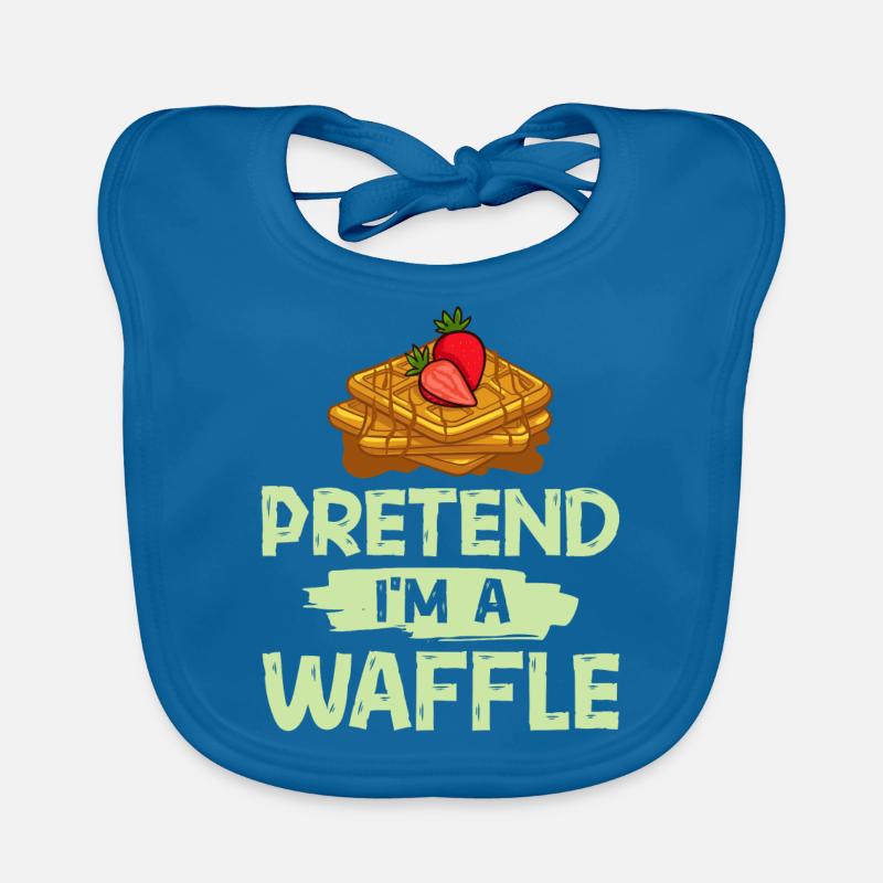 Waffle Waffle Waffle Pancakes Funny Organic Baby Bibs