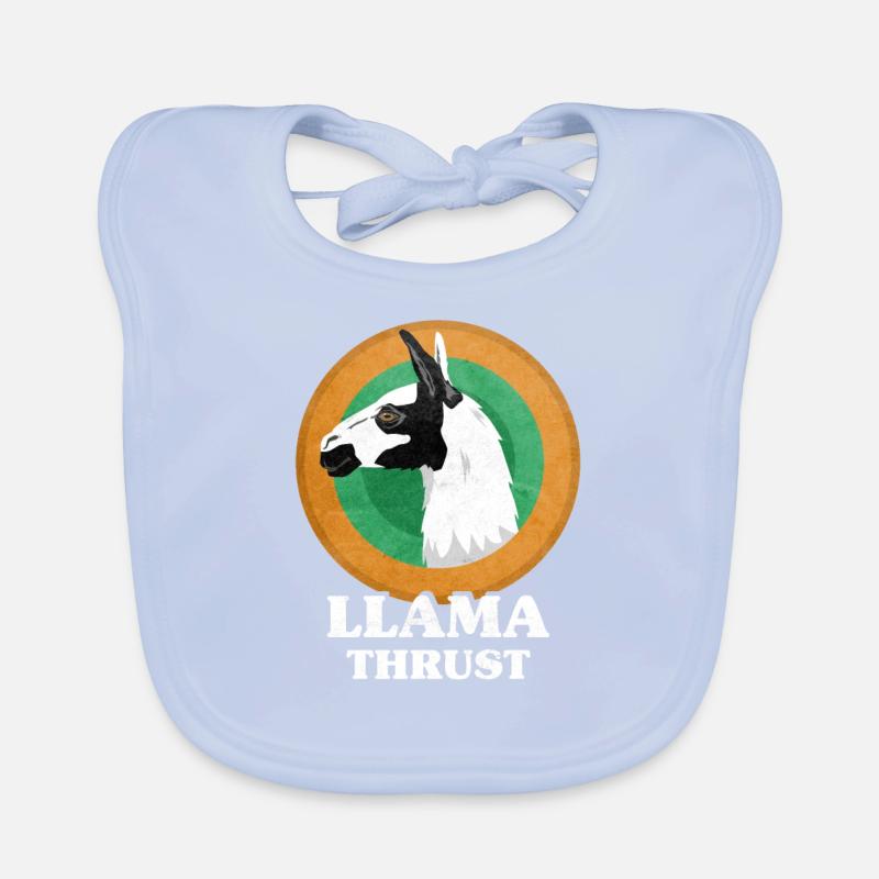 Llamathrust Llama Lama Thrust Organic Baby Bibs