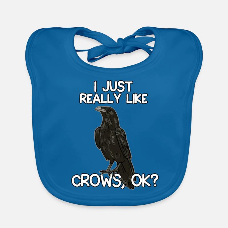 I Just Really Like Crows Baby Bio-Lätzchen