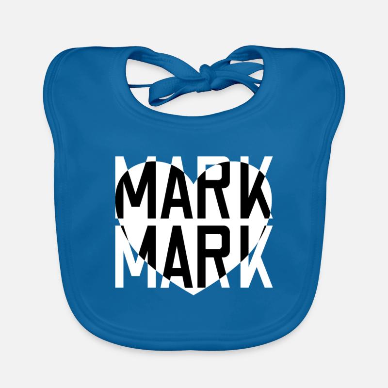 Mark Liebe Übermorgen - Baby Bio-Lätzchen - Pfauenblau