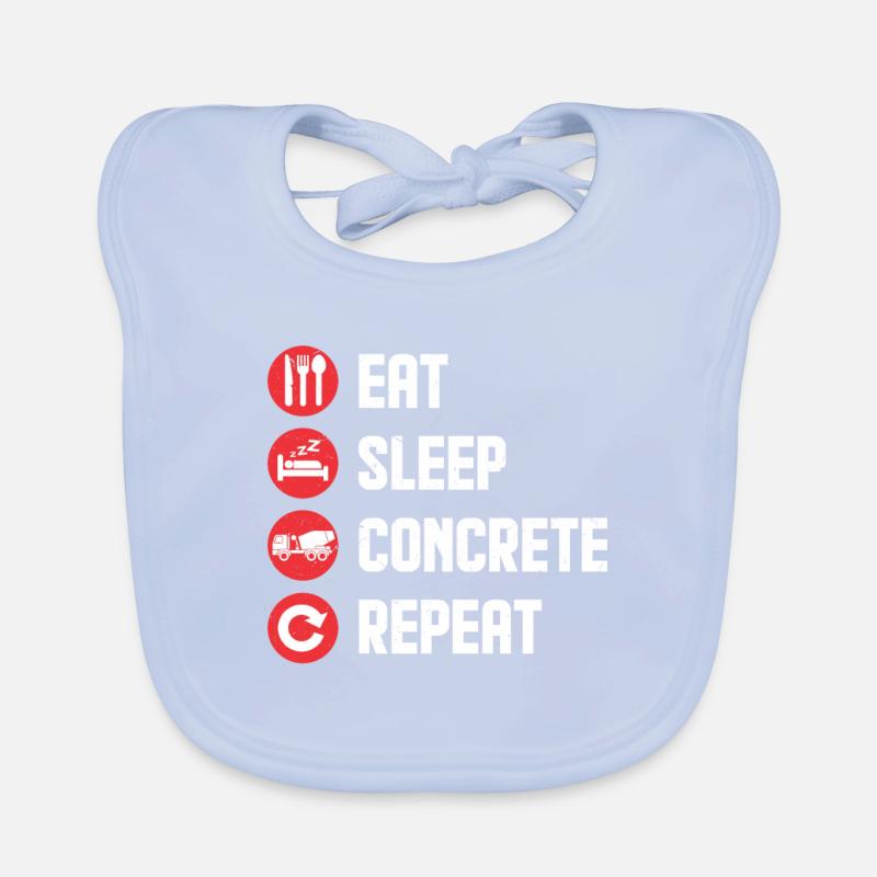 Concrete Worker Concrete Construction Worker Concrete Organic Baby Bibs