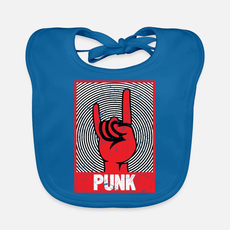 Devil's Horn Punks Punk Organic Baby Bibs
